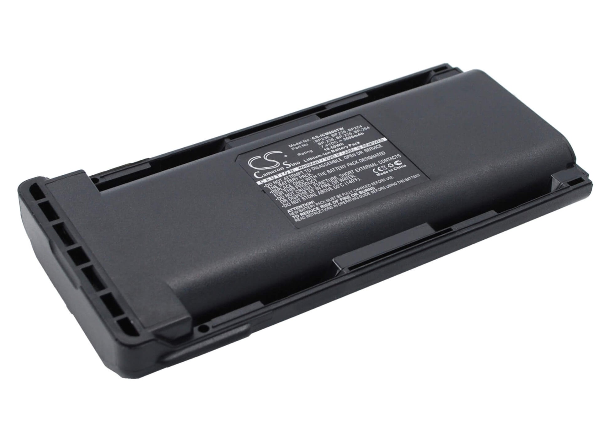 7.4V, 2500mAh, Li-ion Battery fits Icom, Ic-f70, Ic-f70d, 18.5Wh