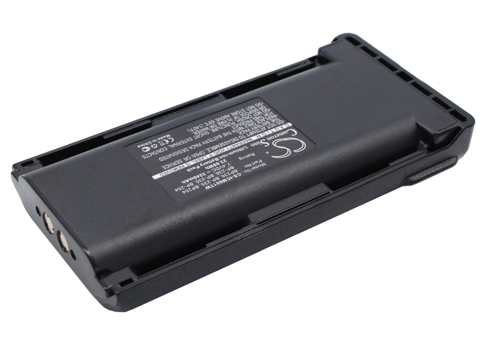 7.4V, 3240mAh, Li-ion Battery fits Icom, Ic-f70, Ic-f70d, 23.976Wh