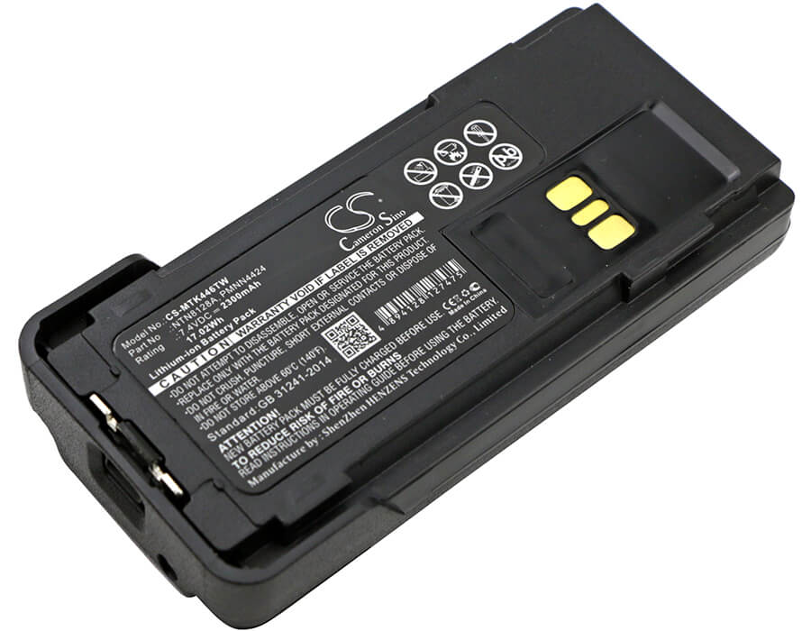 CS-MTK446TW, Two-way Radio 7.4V, 2300mAh, Li-ion Battery fits Motorola, Apx2000, Apx-2000, 17.02Wh