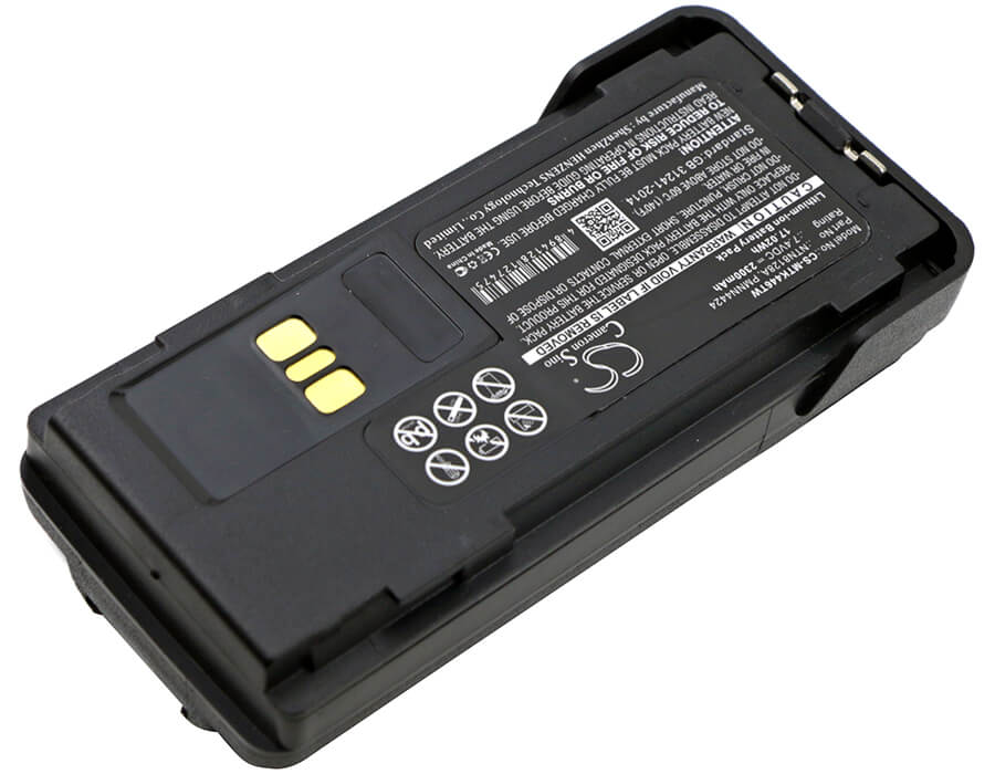CS-MTK446TW, Two-way Radio 7.4V, 2300mAh, Li-ion Battery fits Motorola, Apx2000, Apx-2000, 17.02Wh