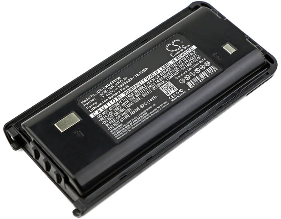 7.4V, 1800mAh, Li-ion Battery fits Kenwood, Nx-240, Nx-240v, 13.32Wh