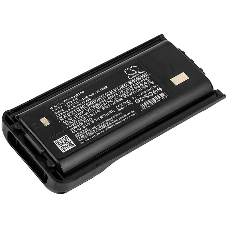7.4V, 3400mAh, Li-ion Battery fits Kenwood, Nx-240, Nx-240v16p, 25.16Wh