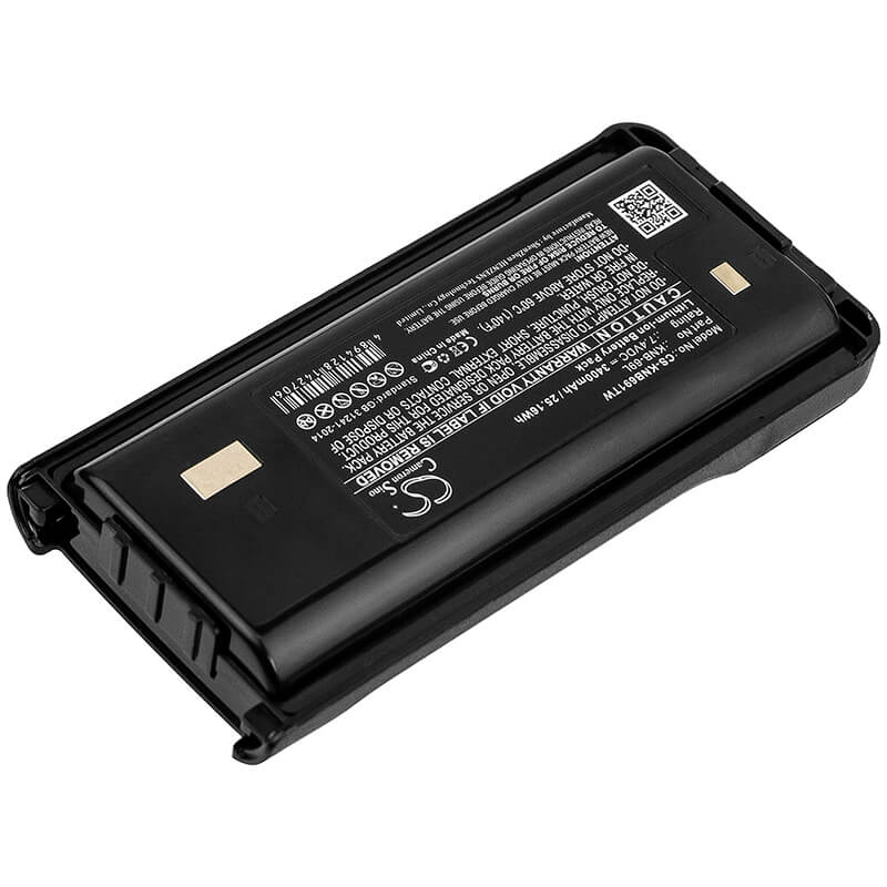 7.4V, 3400mAh, Li-ion Battery fits Kenwood, Nx-240, Nx-240v16p, 25.16Wh