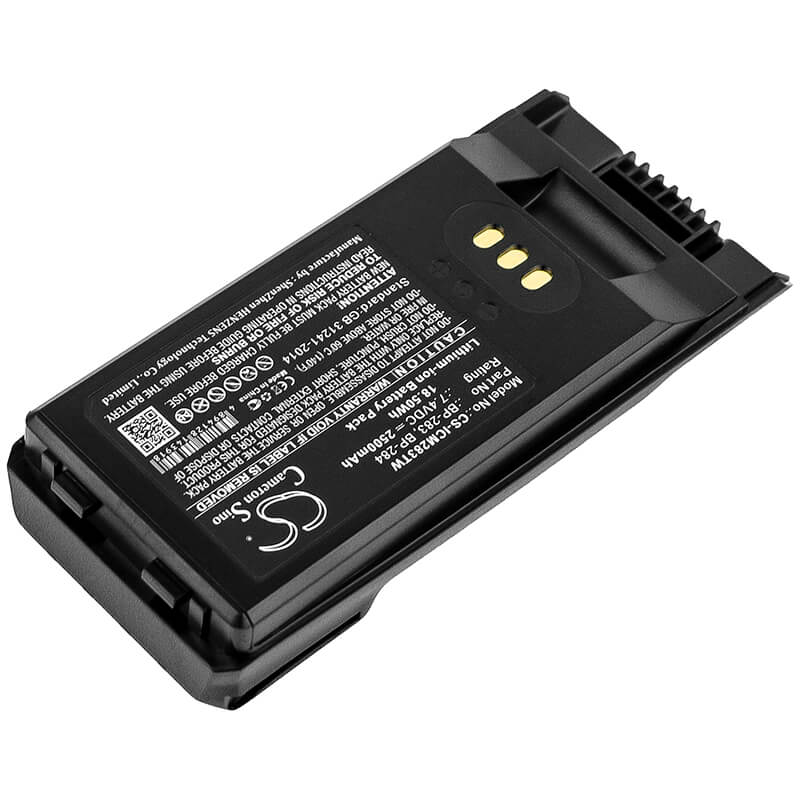 7.4V, 2500mAh, Li-ion Battery fits Icom, Ic-f3400, Ic-f3400d, 18.5Wh