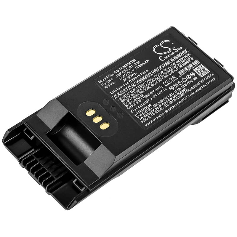 7.4V, 3500mAh, Li-ion Battery fits Icom, Ic-f3400, Ic-f3400d, 25.9Wh