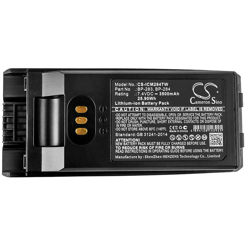 7.4V, 3500mAh, Li-ion Battery fits Icom, Ic-f3400, Ic-f3400d, 25.9Wh