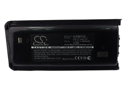 7.2V, 2500mAH, Ni-MH Battery fits Kenwood, Nx-240, Nx-240v, 18Wh