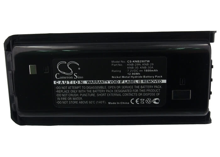 7.2V, 1800mAh, Ni-MH Battery fits Kenwood, Nx-240, Nx-240v, 12.96Wh