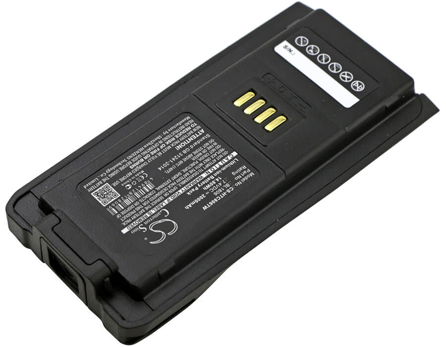 7.4V, 2000mAh, Li-ion Battery fits Hytera, Pt580h, Pt580h Plus, 14.8Wh