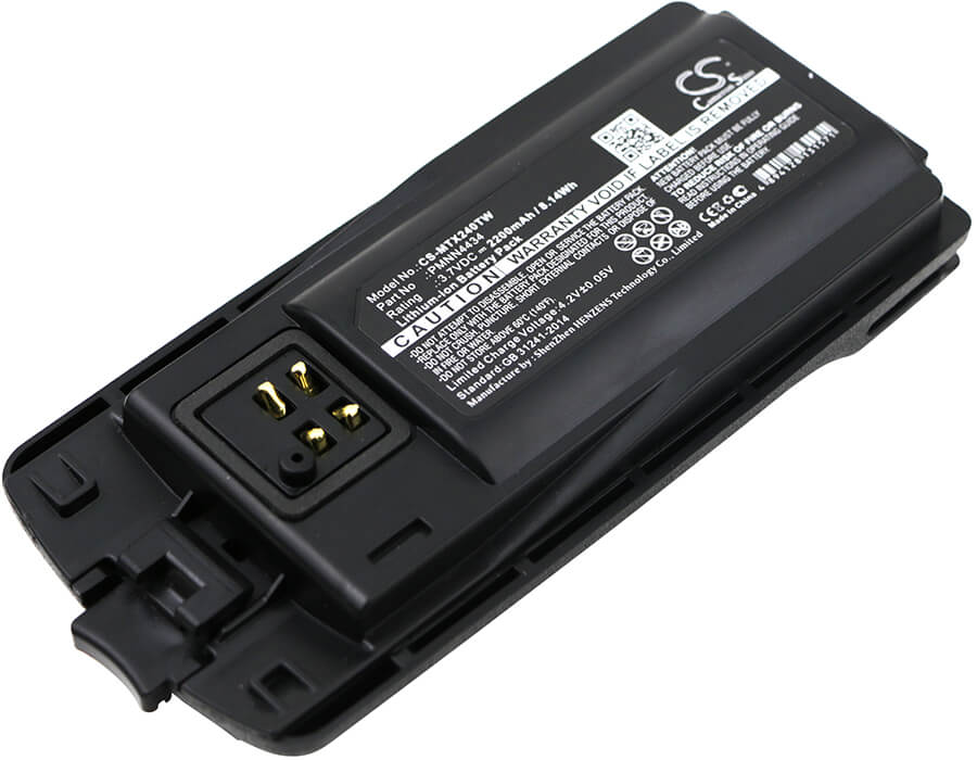 3.7V, 2200mAh, Li-ion Battery fits Motorola, Rmm2050, Rmu2040, 8.14Wh