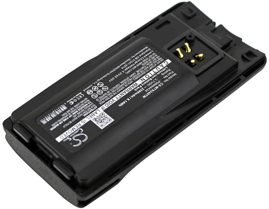 3.7V, 2200mAh, Li-ion Battery fits Motorola, Rmm2050, Rmu2040, 8.14Wh