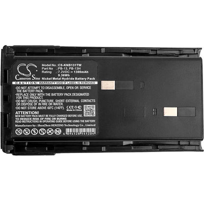 7.2V, 1300mAh, Ni-MH Battery fits Kenwood, Th-26at, Th-27, 9.36Wh