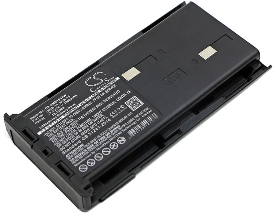 7.4V, 1800mAh, Li-ion Battery fits Kenwood, Cp-213, Tcp-113, 13.32Wh