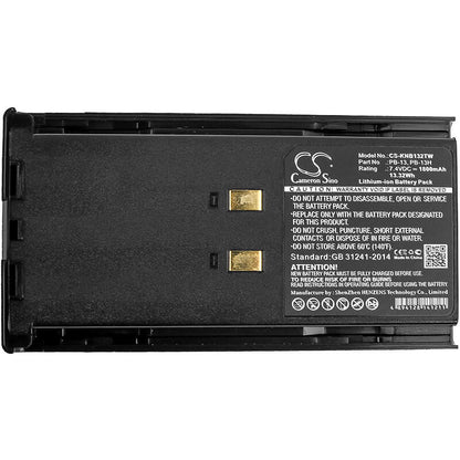 7.4V, 1800mAh, Li-ion Battery fits Kenwood, Th-26at, Th-27, 13.32Wh