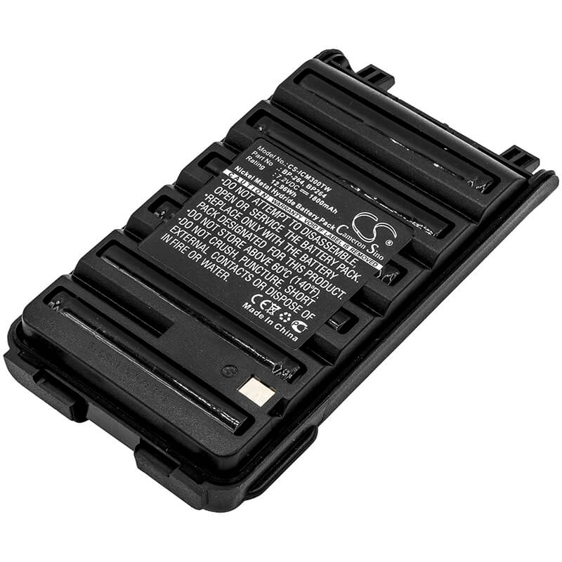 7.2V, 1800mAh, Ni-MH Battery fits Icom, Ic-f3001, Ic-f3002, 12.96Wh