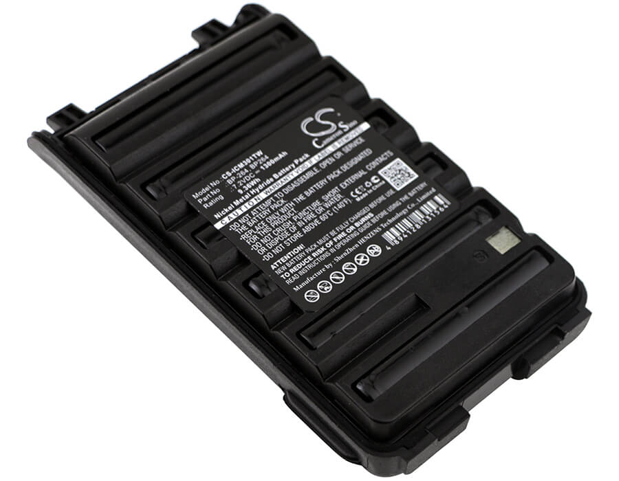 7.2V, 1300mAh, Ni-MH Battery fits Icom, Ic-f3001, Ic-f3002, 9.36Wh
