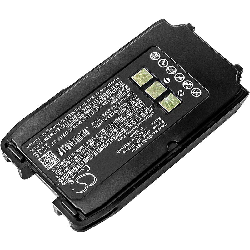 7.4V, 1800mAh, Li-ion Battery fits Alinco, Dj-s17, Dj-s17e, 13.32Wh
