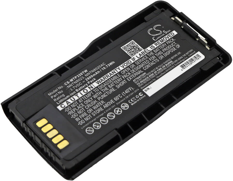 3.7V, 2900mAh, Li-ion Battery fits Motorola, Mtp3100, Mtp3200, 10.73Wh
