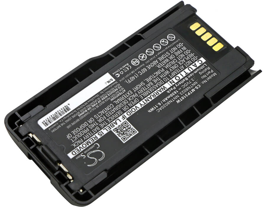 3.7V, 1650mAh, Li-ion Battery fits Motorola, Mtp3100, Mtp3200, 6.105Wh