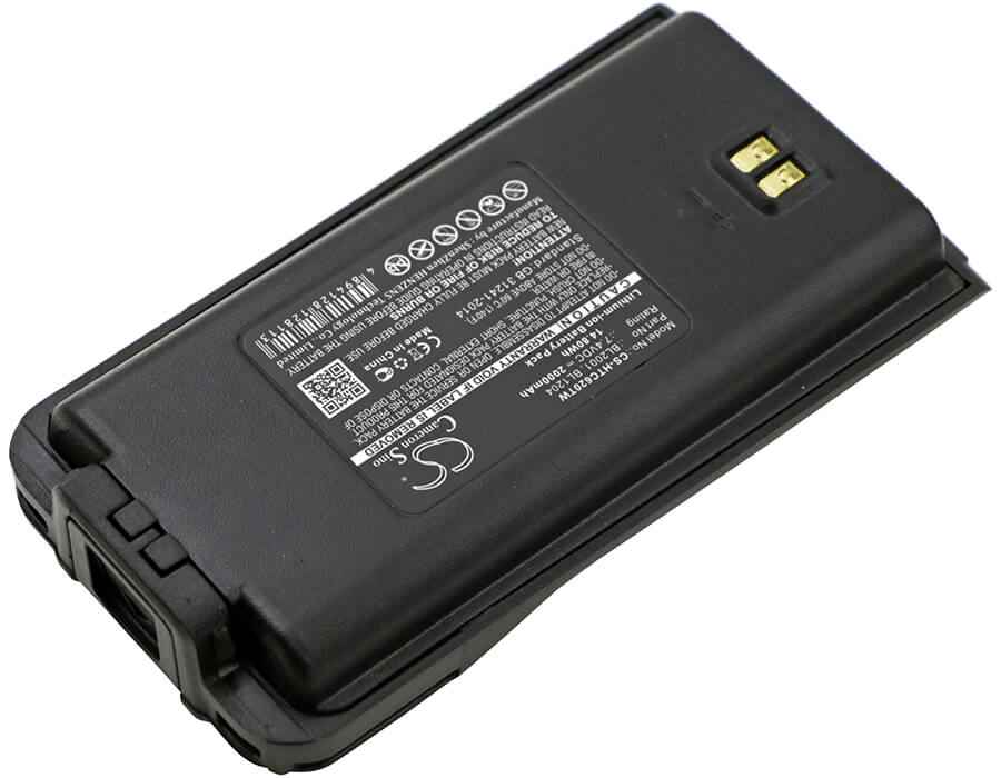 7.4V, 2000mAh, Li-ion Battery fits Hytera, Tc-610, Tc-610p, 14.8Wh
