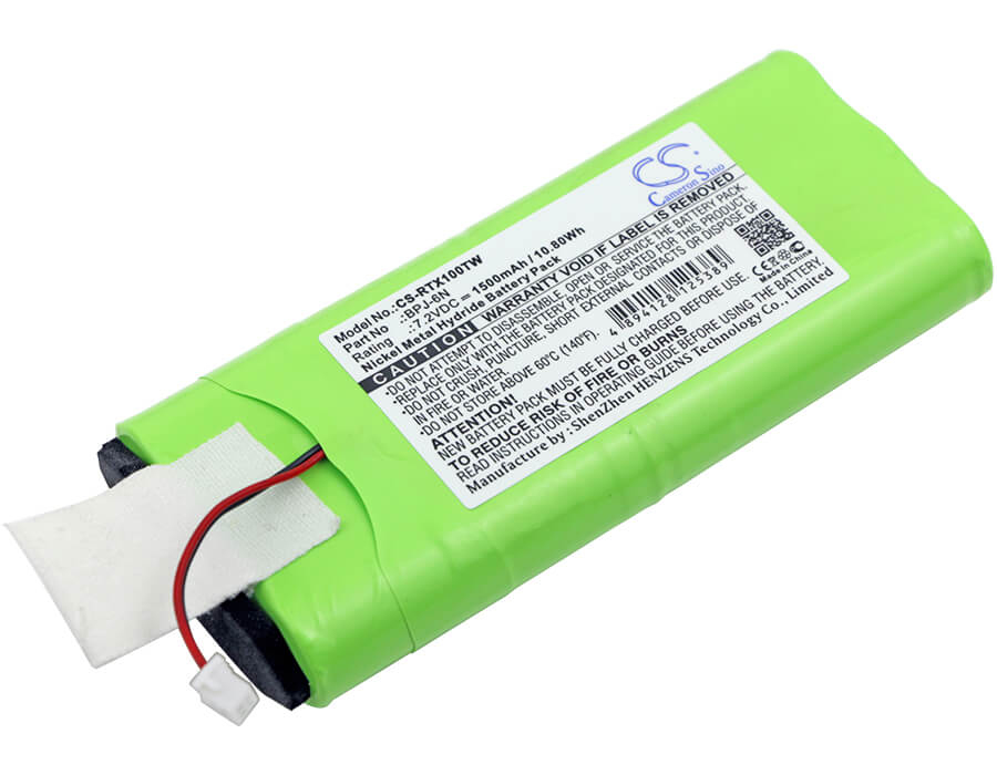 7.2V, 1500mAh, Ni-MH Battery fits Ritron, Jmx-100, Jmx-150, 10.8Wh