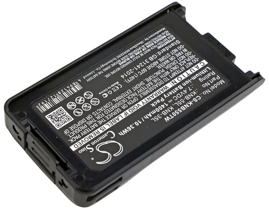 7.4V, 1400mAh, Li-ion Battery fits Kenwood, Nx-220, Nx-320, 10.36Wh