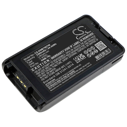 7.4V, 3300mAh, Li-ion Battery fits Kenwood, Nx-220, Nx-320, 24.42Wh