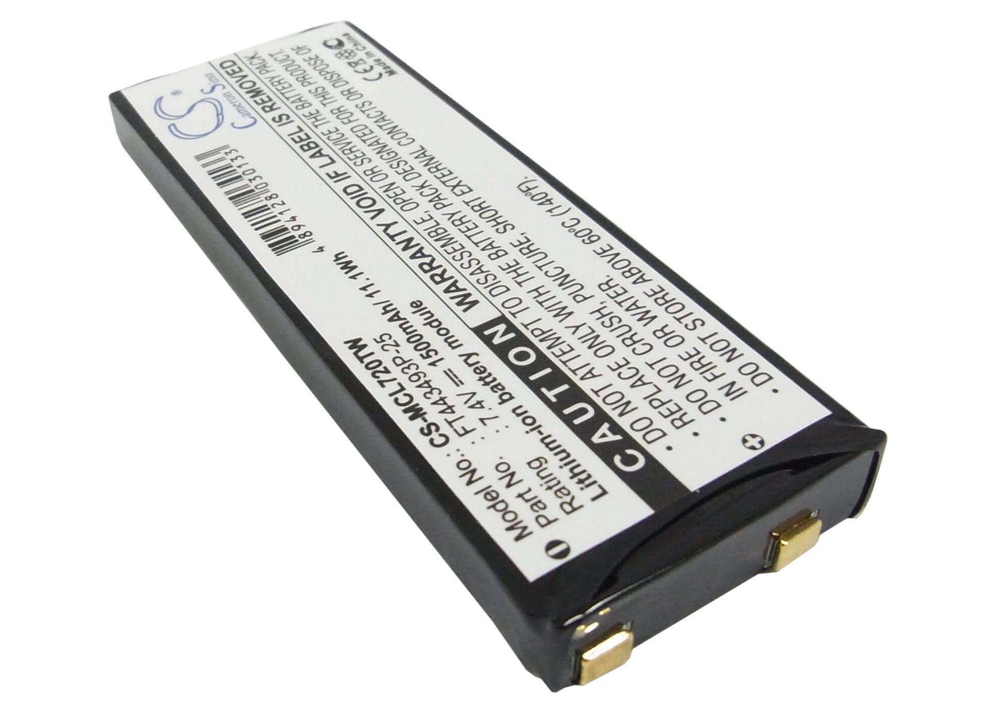 7.4V, 1500mAh, Li-ion Battery fits Cobra, Cxr900, Cxr900 30-mile Radio With Weat, 11.1Wh