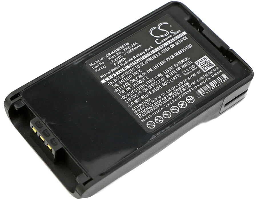 7.2V, 1300mAh, Ni-MH Battery fits Kenwood, Fth1010, Nx-220, 9.36Wh