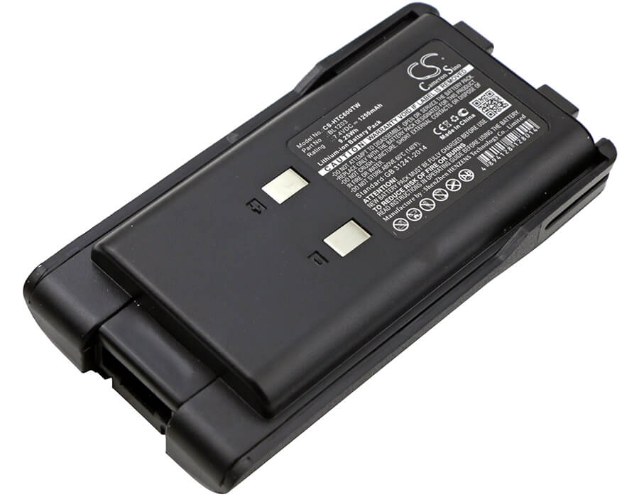 7.4V, 1250mAh, Li-ion Battery fits Hyt, Tc600, Tc-600, 9.25Wh