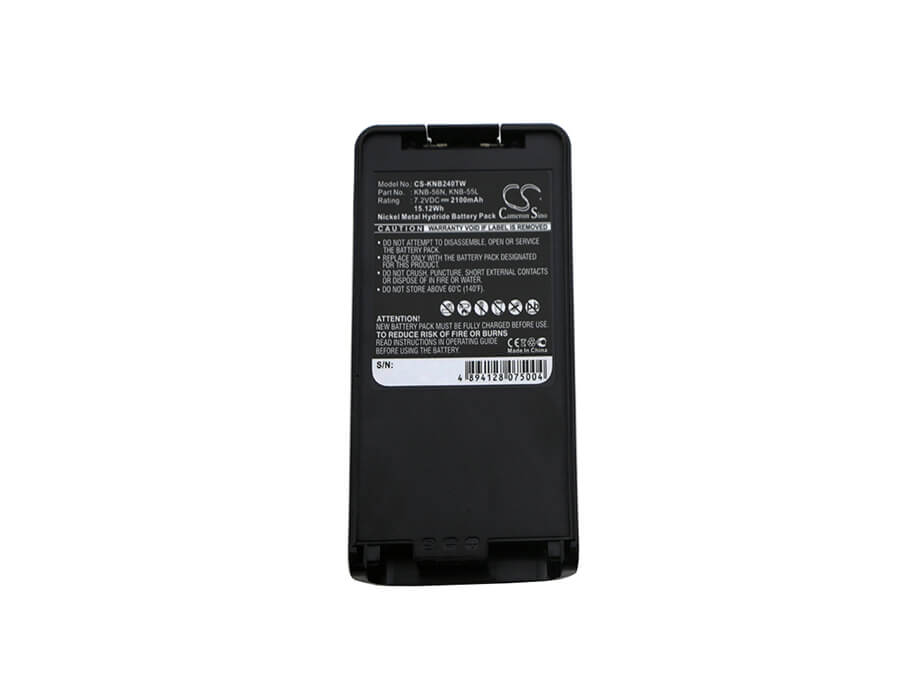 7.2V, 2100mAh, Ni-MH Battery fits Kenwood, Fth1010, Nx-220, 15.12Wh