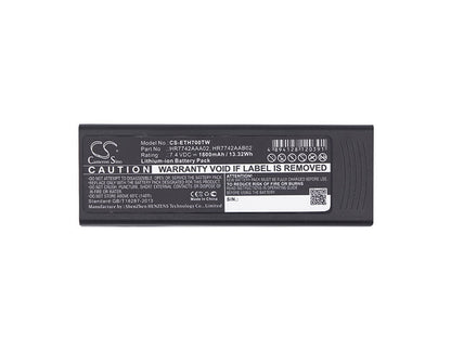 7.4V, 1800mAh, Li-ion Battery fits Cassidian, P3g, Tph700, 13.32Wh