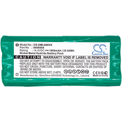14.4V, 1800mAh, Ni-MH Battery fits Aircraftvacuums, Pilot, 25.92Wh