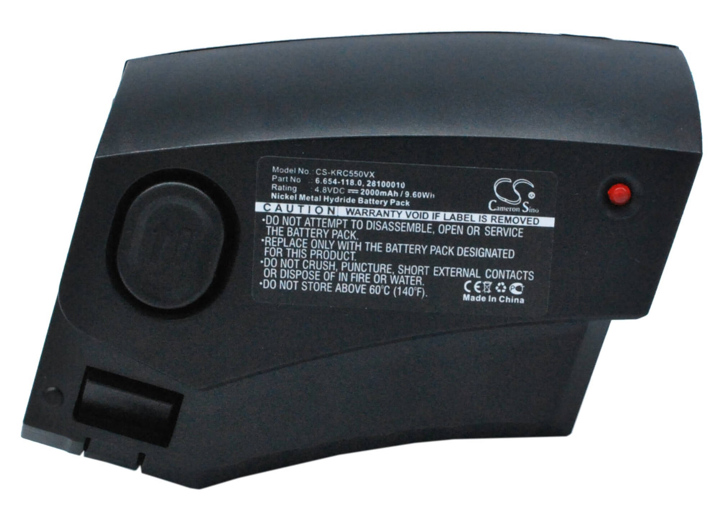 4.8V, 2000mAh, Ni-MH Battery fits Karcher, 1.258-505.0, 12585050, 9.6Wh