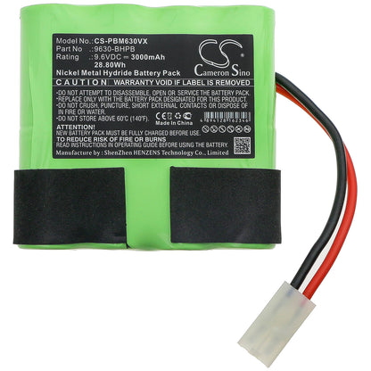 9.6V, 3000mAh, Ni-MH Battery fits Water Tech, Pool Blaster Max Cg, 28.8Wh