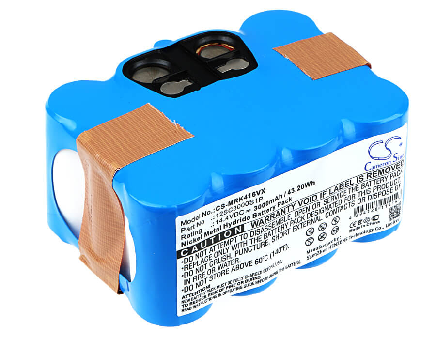 14.4V, 3000mAh, Ni-MH Battery fits Mamirobot, 416, 461, 43.2Wh