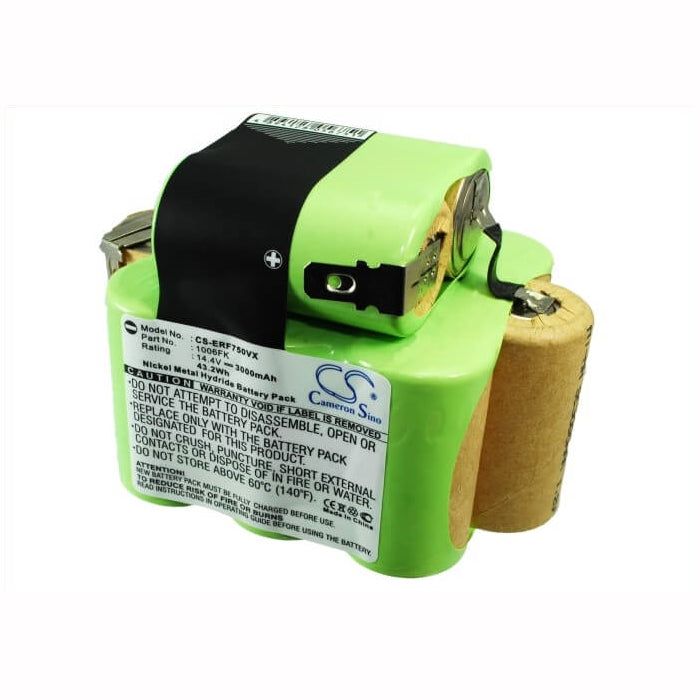 14.4V, 3000mAh, Ni-MH Battery fits Euro Pro, Shark Ep750, Shark Ep750 100350, 43.2Wh