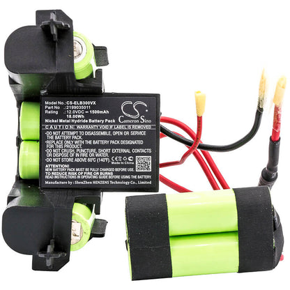12.0V, 1500mAh, Ni-MH Battery fits Electrolux, 900273700, 900273702, 18Wh