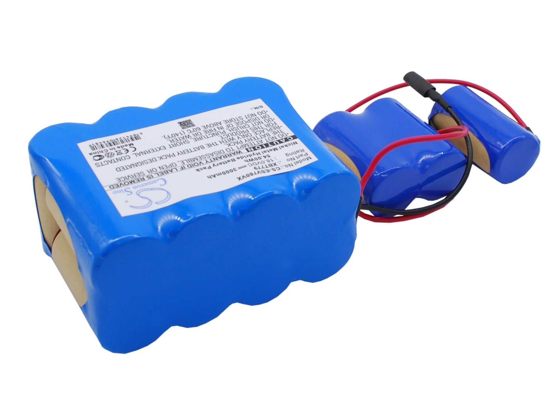 18.0V, 3000mAh, Ni-MH Battery fits Euro Pro, Pet Perfect Ii Hand Vac, Shark Sv780, 54Wh