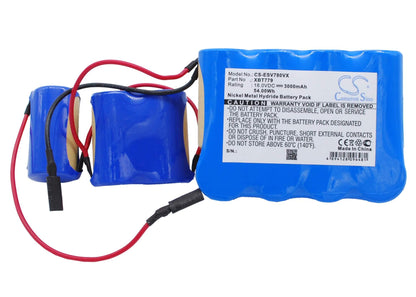 18.0V, 3000mAh, Ni-MH Battery fits Shark, Pet Perfect Ii Hand Vac, Sv780, 54Wh
