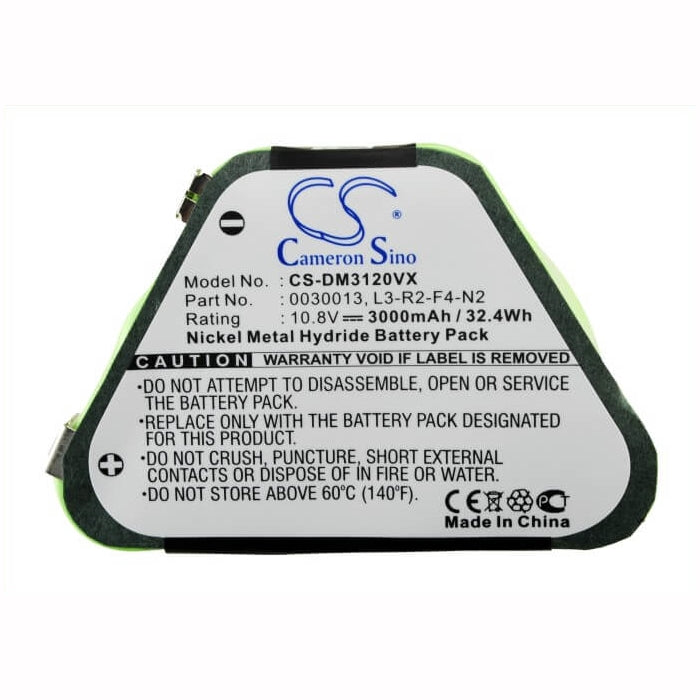 10.8V, 3000mAh, Ni-MH Battery fits Dirt Devil, M030, M3120, 32.4Wh
