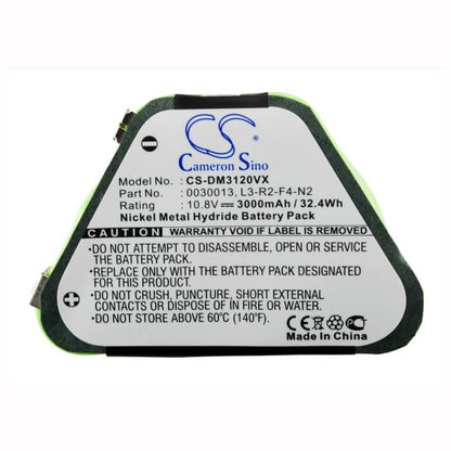 10.8V, 3000mAh, Ni-MH Battery fits Dirt Devil, M030, M3120, 32.4Wh