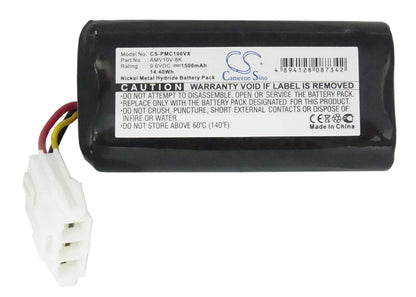9.6V, 1500mAh, Ni-MH Battery fits Panasonic, Mc B 20 J, Mc-b10p, 14.4Wh