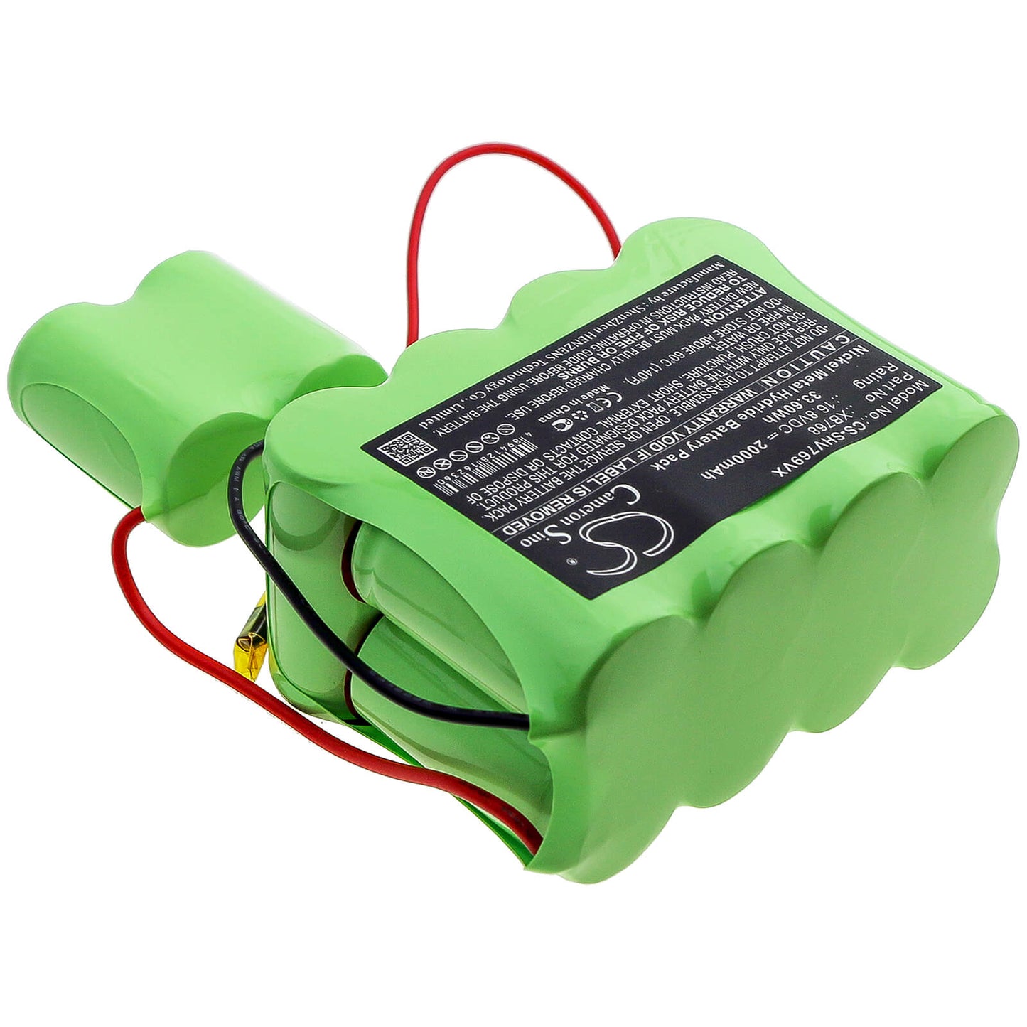 16.8V, 2000mAh, Ni-MH Battery fits Shark, Sv769, Sv769q, 33.6Wh