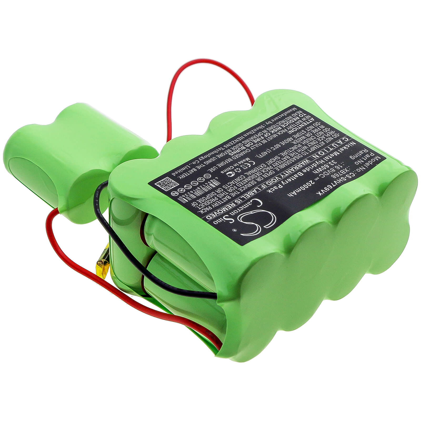 16.8V, 2000mAh, Ni-MH Battery fits Shark, Sv769, Sv769q, 33.6Wh