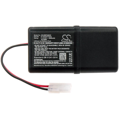 14.8V, 2600mAh, Li-ion Battery fits Bobsweep, Bob Pethair, Junior, 38.48Wh