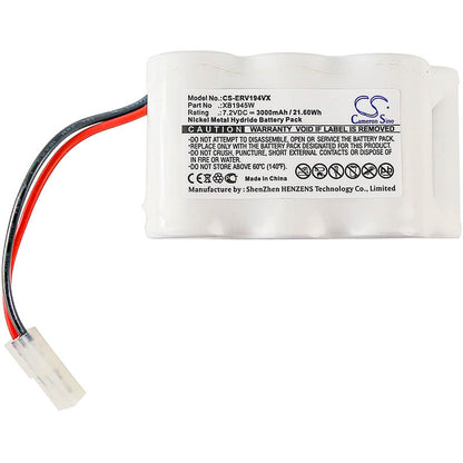 7.2V, 3000mAh, Ni-MH Battery fits Euro Pro, V1945, V1945z, 21.6Wh