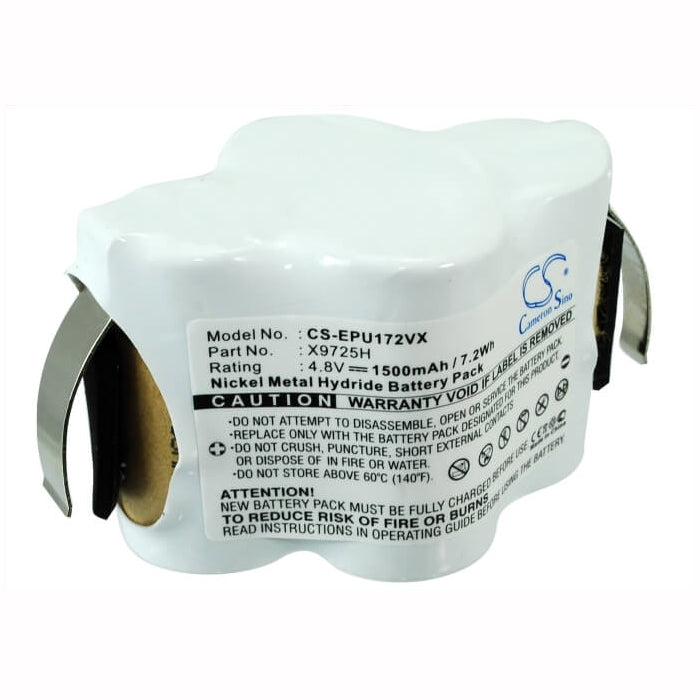 4.8V, 1500mAh, Ni-MH Battery fits Euro Pro, Shark V1720, Shark V1725, 7.2Wh