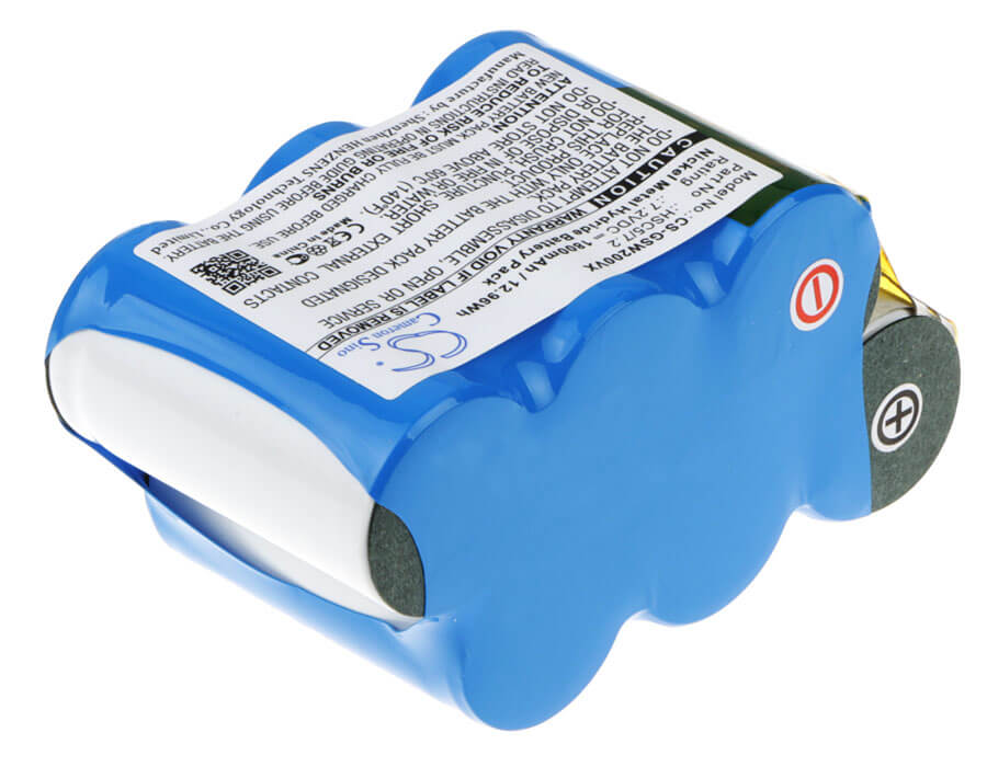 7.2V, 1800mAh, Ni-MH Battery fits Gtech, Sw01, Sw02, 12.96Wh