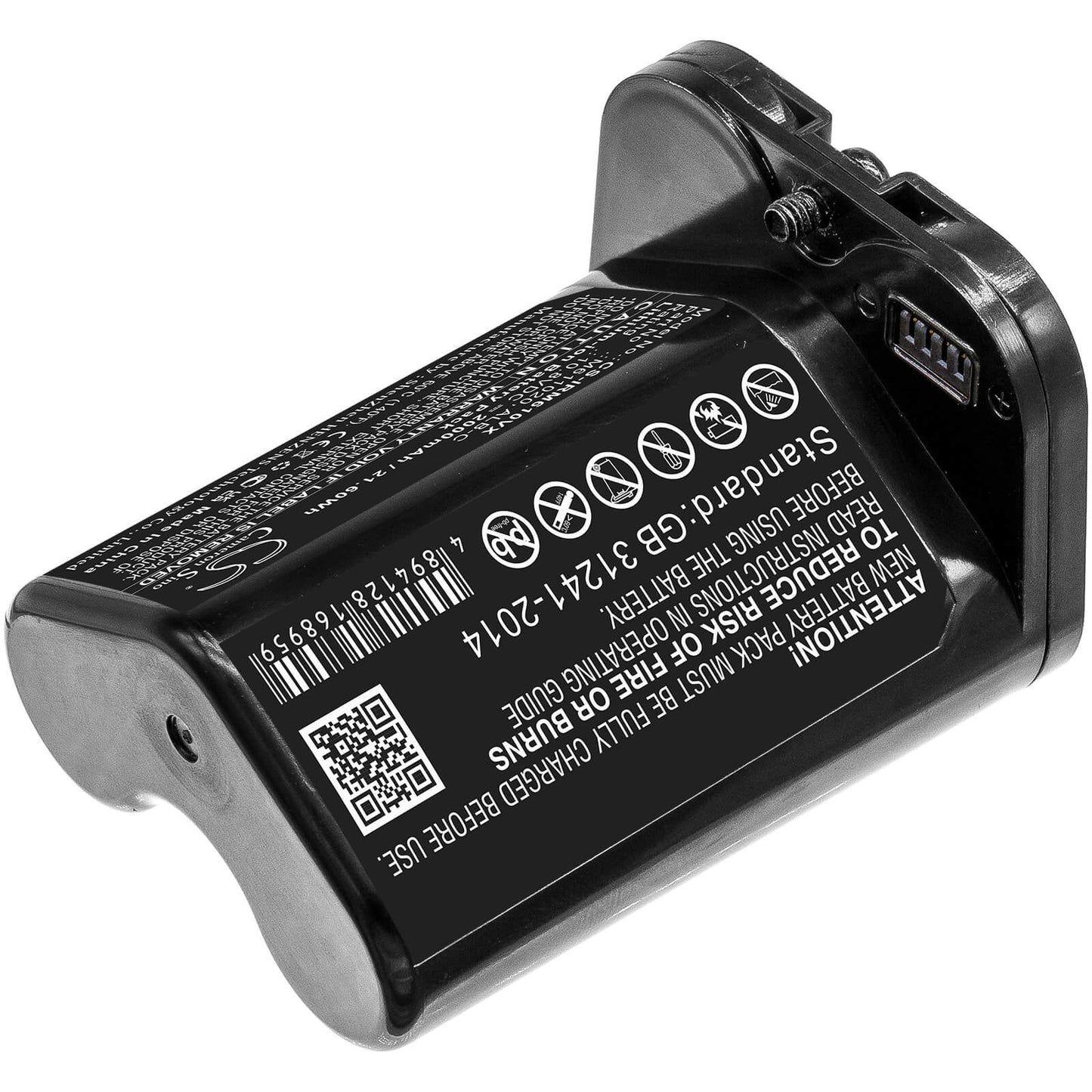 10.8V, 2000mAh, Li-ion Battery fits Irobot, Braava Jet M6, 21.6Wh